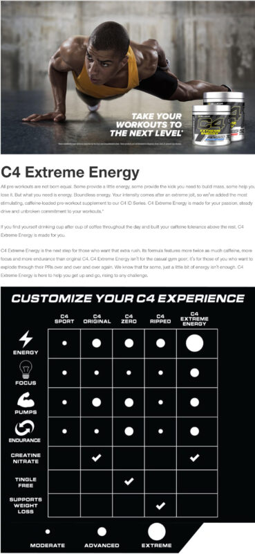 cellucor c4 extreme energy - fit360.ee