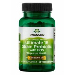 Ultimate 16 Strain Probiotic With FOS swanson - fit360.ee