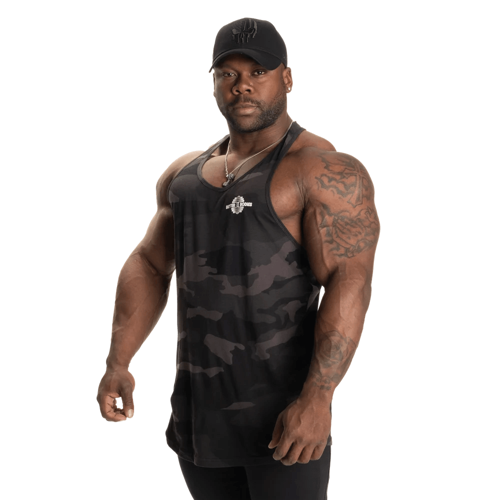 essential t-back dark camo - fit360.ee