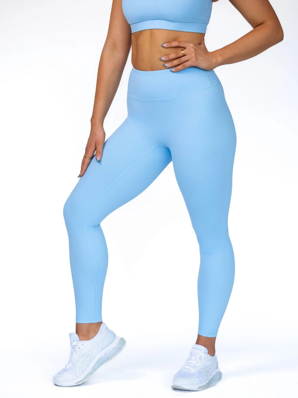Audrey Seamless Leggings - Arctic Blue - Image 4