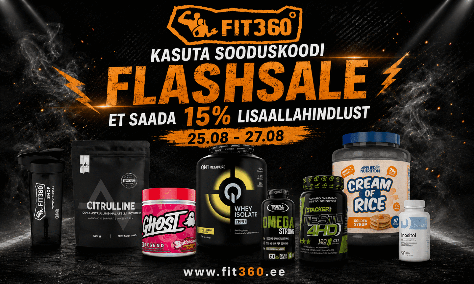 toidulisandid ashwagandha valgupulber kreatiin vitamiinid - fit360.ee