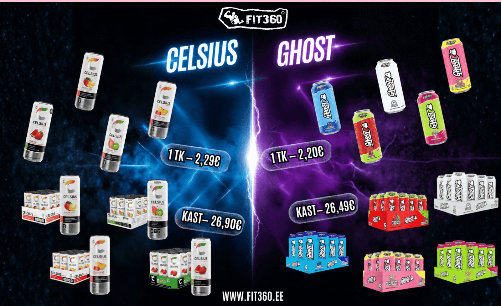 ghost energy drink celsius energy drink - fit360.ee